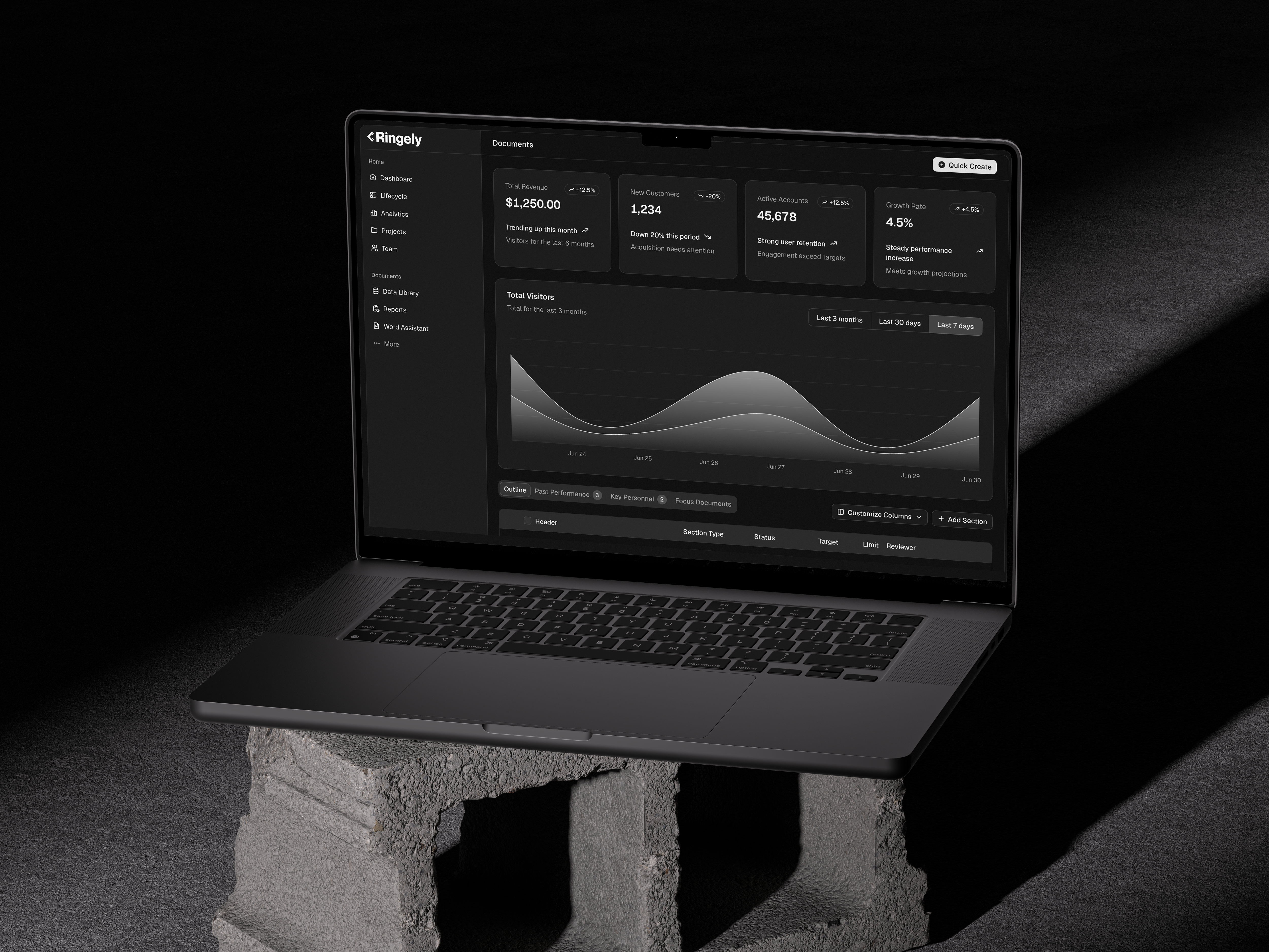 Macbook Mockup Displaying Product